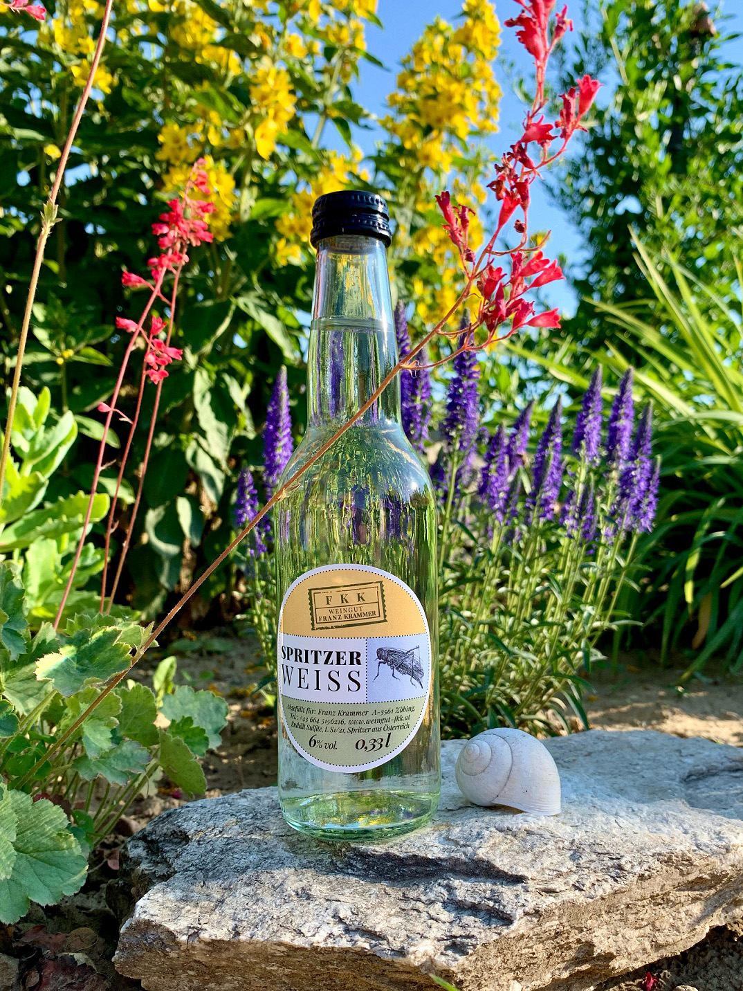 Foto Flasche Weißer Spritzer 2020